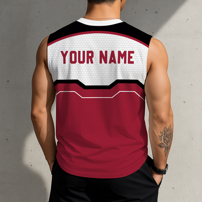 HOT DEAL - NEW CUSTOMIZED NCAA MAM06 AKR ARKANSAS RAZORBACKS MEN'S GYM SHIRT