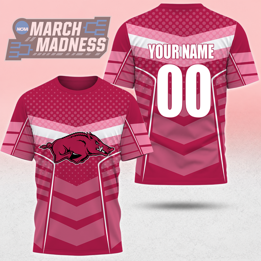 LIMITED EDITION - NEW CUSTOMIZED NCAA MAM06 AKR ARKANSAS RAZORBACKS T-SHIRT, POLO SHIRT, ZIP POLO SHIRT, SWEATSHIRT, HOODIE & ZIP HOODIE