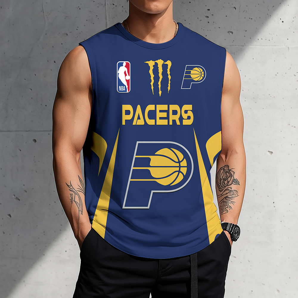 VIRAL EDITION - NEW CUSTOMIZED IPA INDIANA PACERS MEN'S GYM SHIRT - NBA06