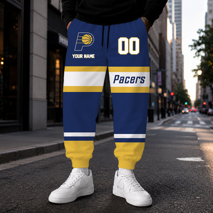 [HOT DEAL] NEW CUSTOMIZED NBA06 IPA INDIANA PACERS SWEATPANTS