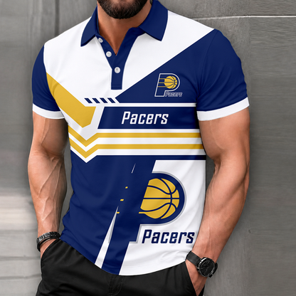LIMITED DROP - NEW CUSTOMIZED NBA06 IPA INDIANA PACERS POLO SHIRT, ZIP POLO SHIRT & T-SHIRTS