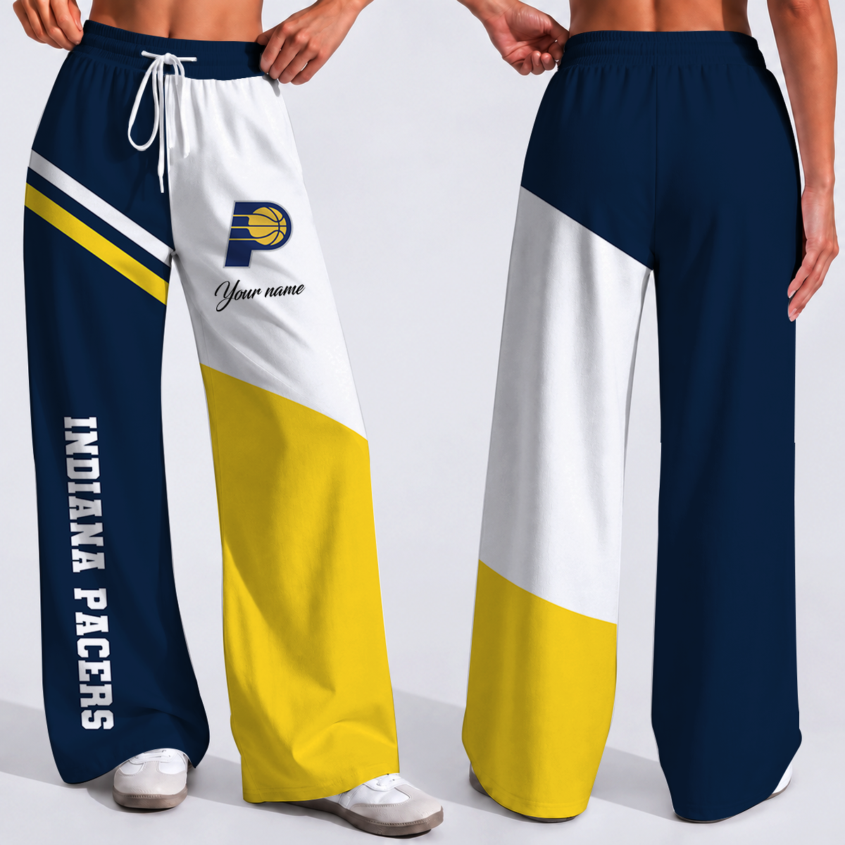 SPECIAL EDITION - NEW CUSTOMIZED NBA06 IPA INDIANA PACERS WOMEN'S WIDE LEG PANTS