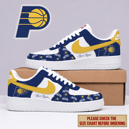 FLASH SALE - NEW CUSTOMIZED NBA06 IPA INDIANA PACERS AF1 SNEAKERS