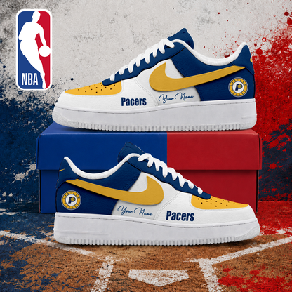 VIRAL EDITION - NEW CUSTOMIZED NBA06 IPA INDIANA PACERS AF1 SNEAKERS