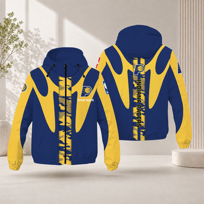 SPECIAL EDITION - NEW CUSTOMIZED NBA06 IPA INDIANA PACERS WINDBREAKER JACKET