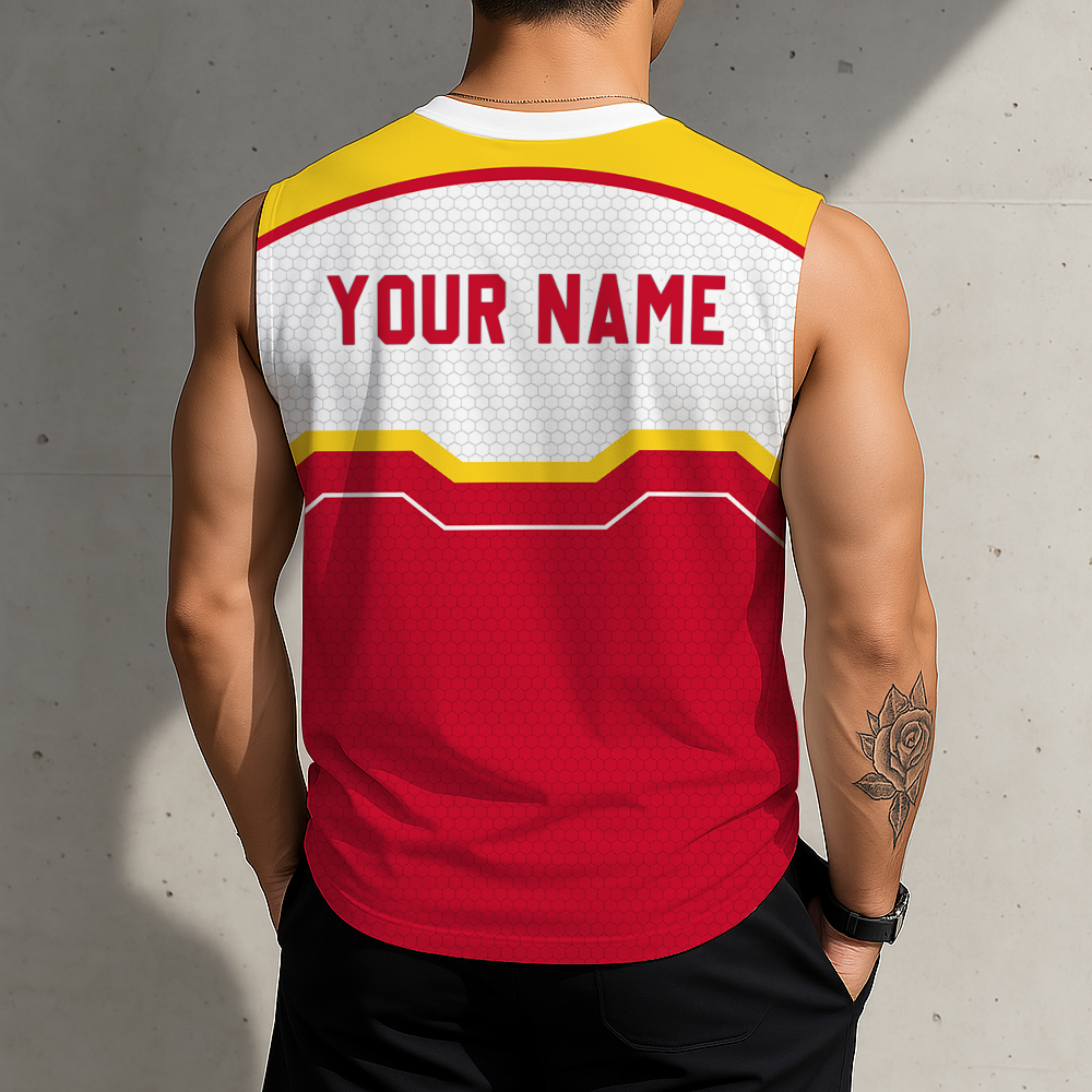 [LIMITED EDITION] NEW CUSTOMIZED NBA07 HRO HOUSTON ROCKETS MEN'S TANK TOP
