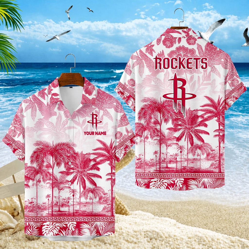 ELITE EDITION - NEW CUSTOMIZED HRO HOUSTON ROCKETS UNISEX HAWAIIAN SHIRT - NBA07