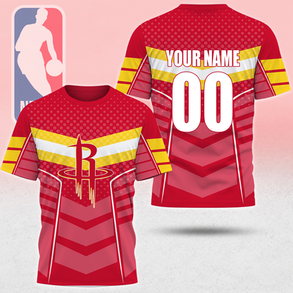 HOT DEAL - NEW CUSTOMIZED NBA07 HRO HOUSTON ROCKETS T-SHIRT, POLO SHIRT, ZIP POLO SHIRT, SWEATSHIRT, HOODIE & ZIP HOODIE