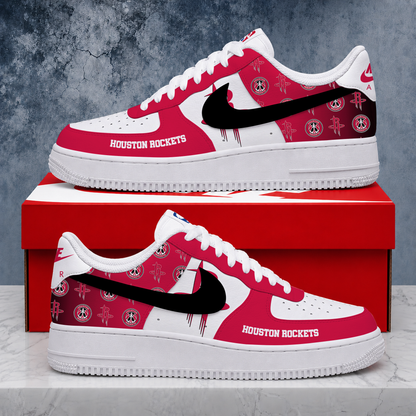 SPECIAL EDITION - NEW CUSTOMIZED NBA07 HRO HOUSTON ROCKETS AF1 SNEAKERS