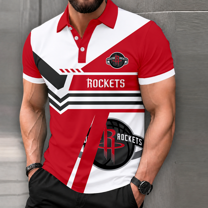 LIMITED DROP - NEW CUSTOMIZED NBA07 HRO HOUSTON ROCKETS POLO SHIRT, ZIP POLO SHIRT & T-SHIRTS