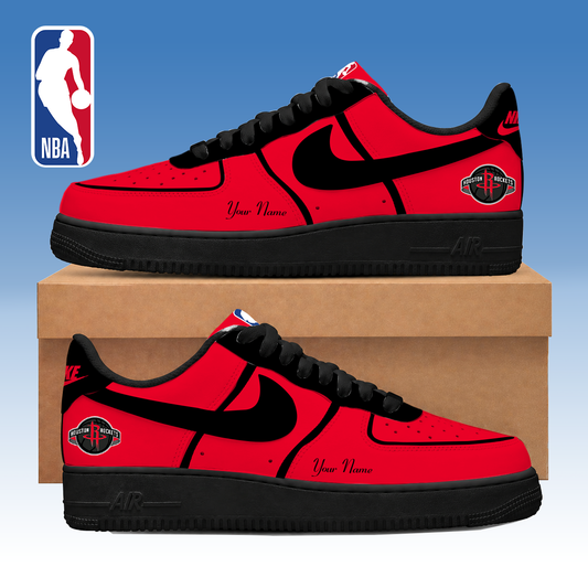 LIMITED DROP - NEW CUSTOMIZED HRO HOUSTON ROCKETS AF1 SNEAKERS - NBA07