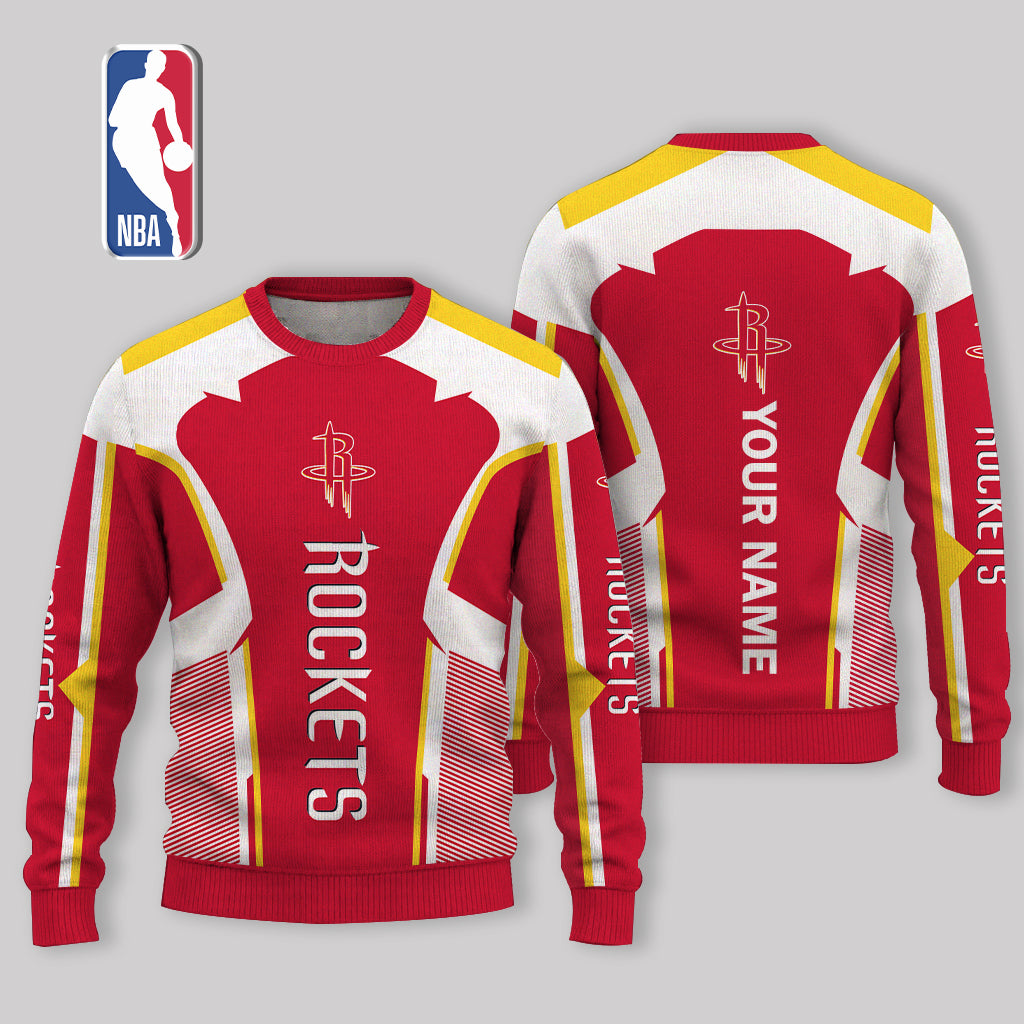 VIRAL EDITION - NEW CUSTOMIZED HRO HOUSTON ROCKETS UGLY SWEATER - NBA07