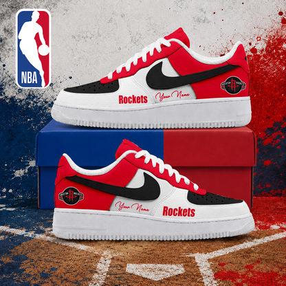 VIRAL EDITION - NEW CUSTOMIZED NBA07 HRO HOUSTON ROCKETS AF1 SNEAKERS