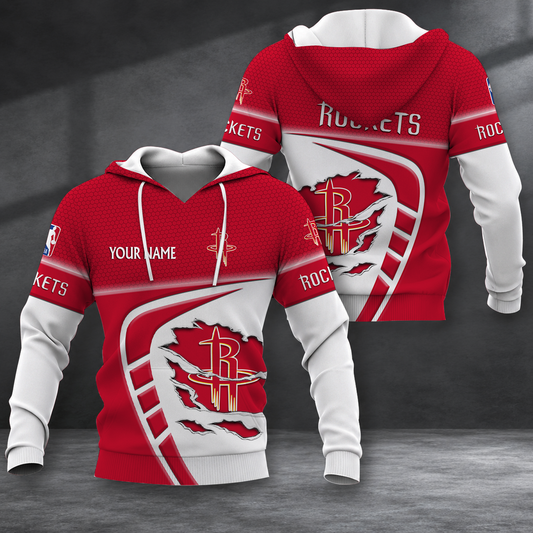 EXCLUSIVE EDITION - NEW CUSTOMIZED NBA07 HRO HOUSTON ROCKETS T-SHIRT, POLO SHIRT, ZIP POLO SHIRT, SWEATSHIRT, HOODIE & ZIP HOODIE