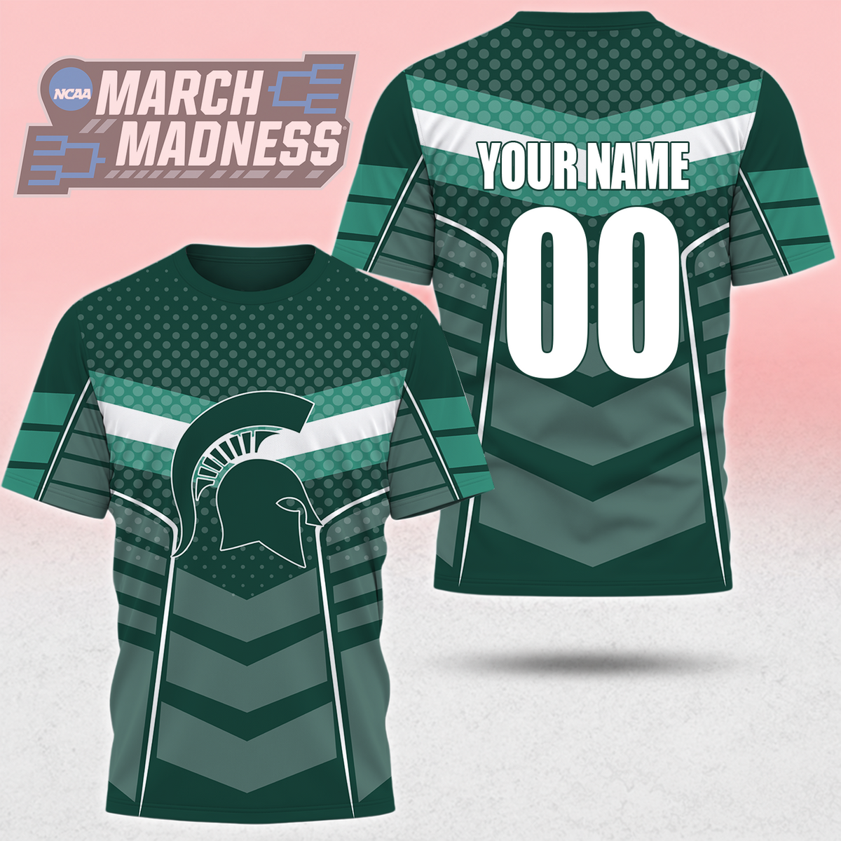 LIMITED EDITION - NEW CUSTOMIZED NCAA MAM07 MSS MICHIGAN STATE SPARTANS T-SHIRT, POLO SHIRT, ZIP POLO SHIRT, SWEATSHIRT, HOODIE & ZIP HOODIE