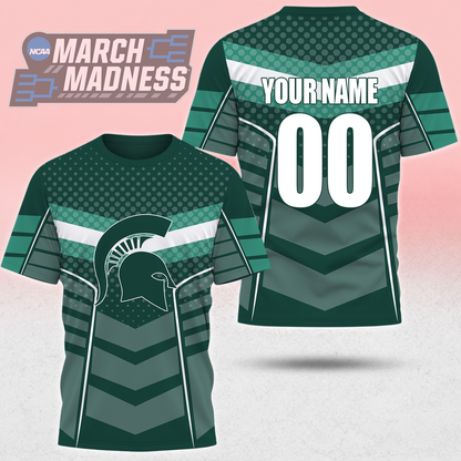 LIMITED EDITION - NEW CUSTOMIZED NCAA MAM07 MSS MICHIGAN STATE SPARTANS T-SHIRT, POLO SHIRT, ZIP POLO SHIRT, SWEATSHIRT, HOODIE & ZIP HOODIE