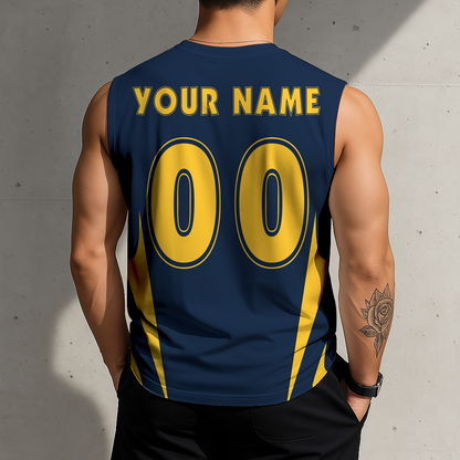 VIRAL EDITION - NEW CUSTOMIZED DNU DENVER NUGGETS MEN'S GYM SHIRT - NBA08