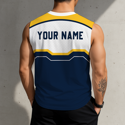 [LIMITED EDITION] NEW CUSTOMIZED NBA08 DNU DENVER NUGGETS MEN'S TANK TOP