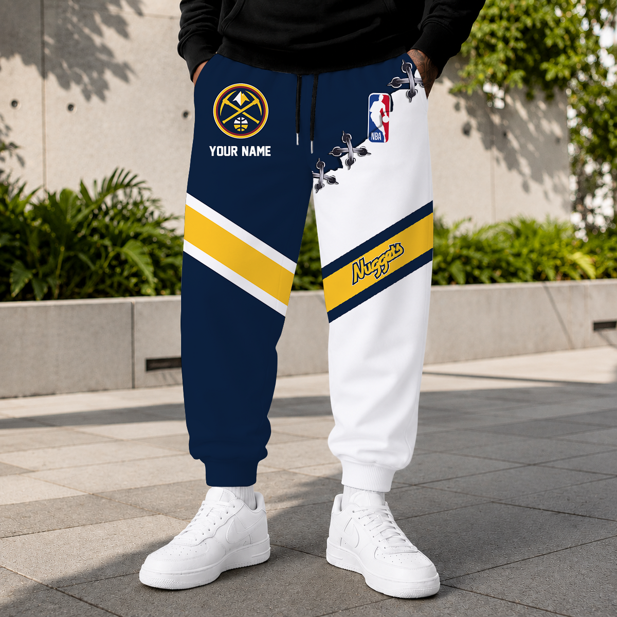 LIMITED EDITION - NEW CUSTOMIZED NBA08 DNU DENVER NUGGETS SWEATPANTS