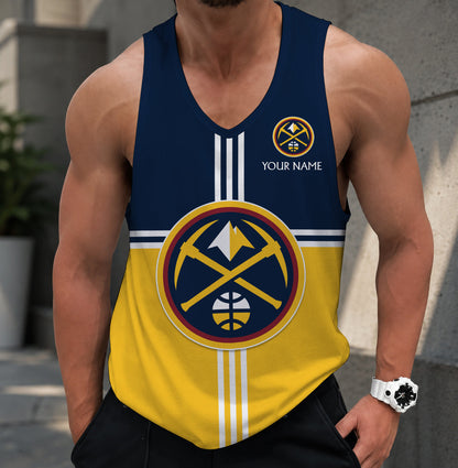 VIRAL EDITION - NEW CUSTOMIZED DNU DENVER NUGGETS MEN'S TANK TOP - NBA08