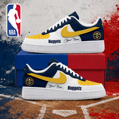 VIRAL EDITION - NEW CUSTOMIZED NBA08 DNU DENVER NUGGETS AF1 SNEAKERS