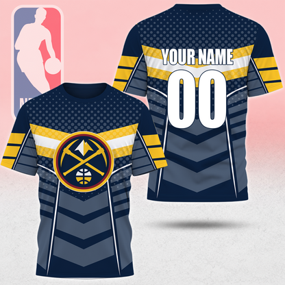 HOT DEAL - NEW CUSTOMIZED NBA08 DNU DENVER NUGGETS T-SHIRT, POLO SHIRT, ZIP POLO SHIRT, SWEATSHIRT, HOODIE & ZIP HOODIE