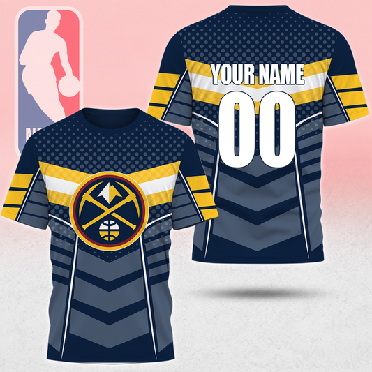 HOT DEAL - NEW CUSTOMIZED NBA08 DNU DENVER NUGGETS T-SHIRT, POLO SHIRT, ZIP POLO SHIRT, SWEATSHIRT, HOODIE & ZIP HOODIE