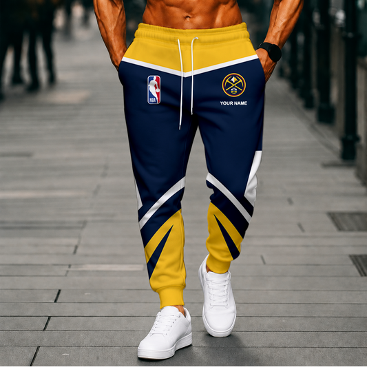 SPECIAL EDITION - NEW CUSTOMIZED NBA08 DNU DENVER NUGGETS SWEATPANTS