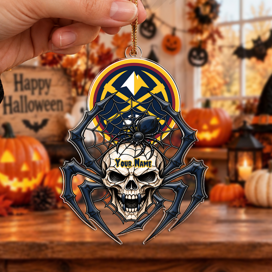 SPECIAL EDITION - NEW CUSTOMIZED NBA08 DNU DENVER NUGGETS HALLOWEEN ACRYLIC ORNAMENT