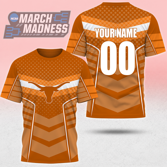 LIMITED EDITION - NEW CUSTOMIZED NCAA MAM08 TXL TEXAS LONGHORNS T-SHIRT, POLO SHIRT, ZIP POLO SHIRT, SWEATSHIRT, HOODIE & ZIP HOODIE