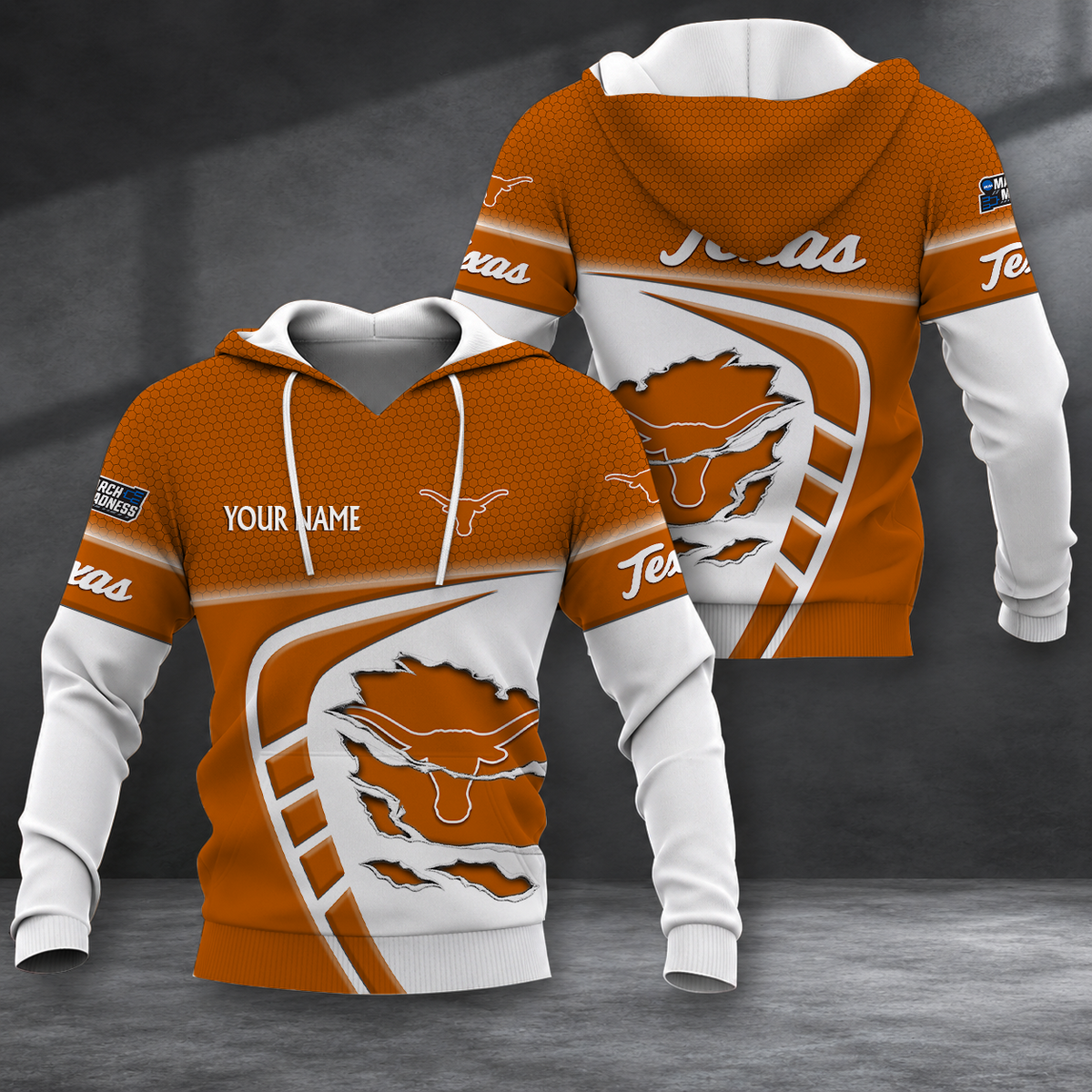 FINAL SALE - NEW CUSTOMIZED NCAA MAM08 TXL TEXAS LONGHORNS T-SHIRT, POLO SHIRT, ZIP POLO SHIRT, SWEATSHIRT, HOODIE & ZIP HOODIE