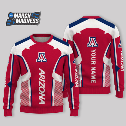 HOT DEAL - NEW CUSTOMIZED NCAA MAM09 ARW ARIZONA WILDCATS UGLY SWEATER