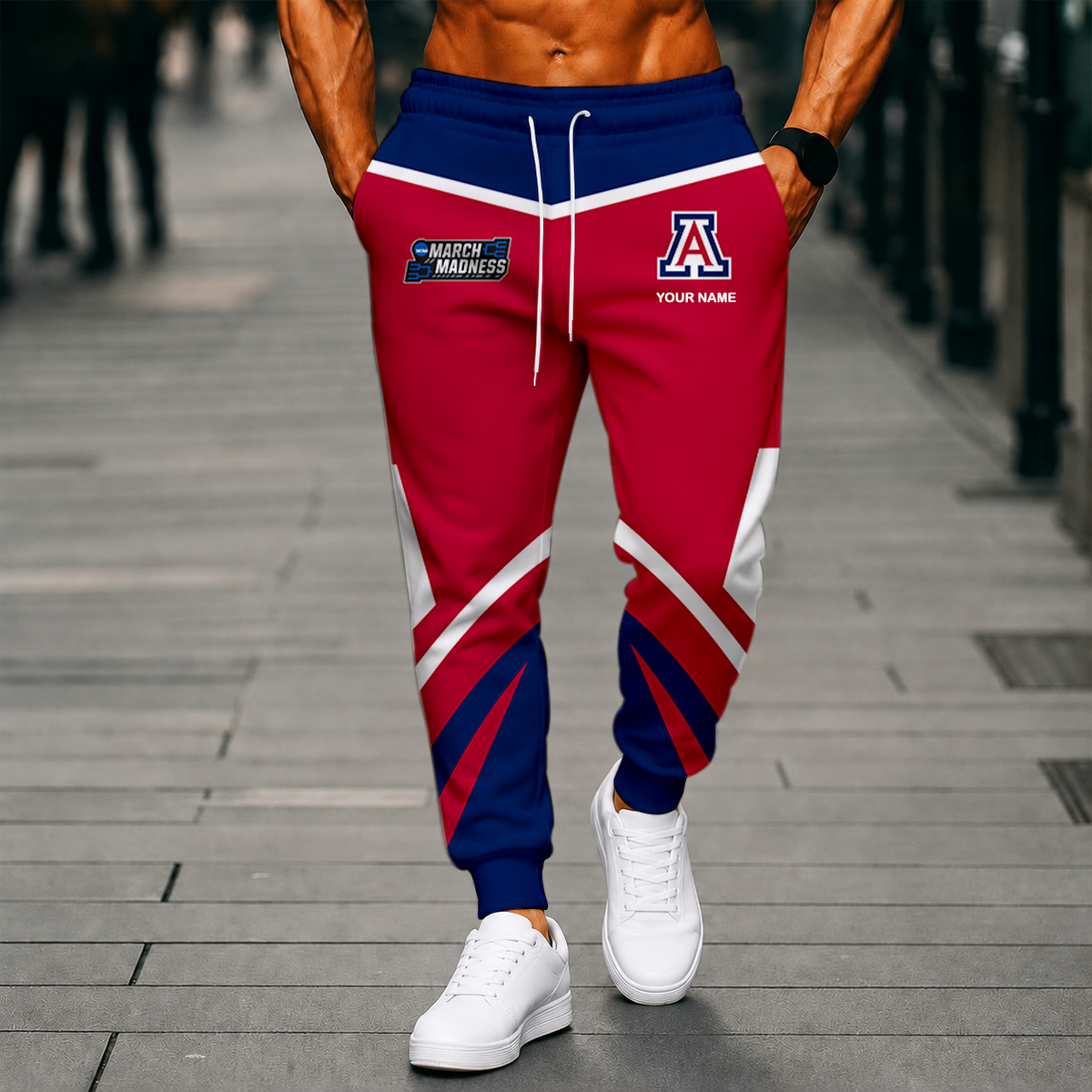 VIRAL EDITION - NEW CUSTOMIZED NCAA MAM09 ARW ARIZONA WILDCATS SWEATPANTS