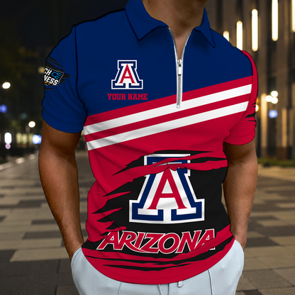 VIRAL EDITION - NEW CUSTOMIZED NCAA MAM09 ARW ARIZONA WILDCATS T-SHIRT, POLO SHIRT, ZIP POLO SHIRT, SWEATSHIRT, HOODIE & ZIP HOODIE