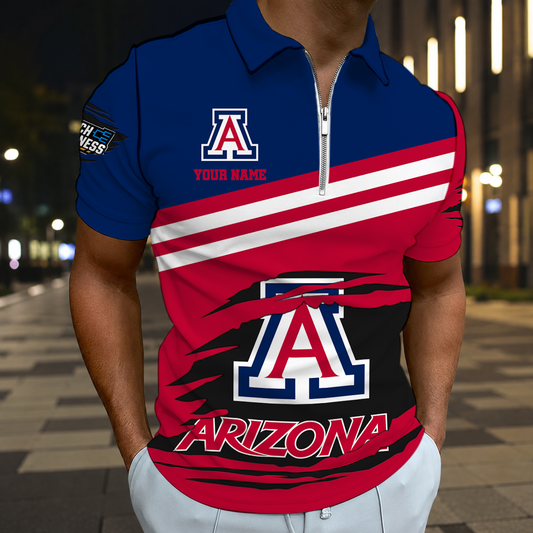 VIRAL EDITION - NEW CUSTOMIZED NCAA MAM09 ARW ARIZONA WILDCATS T-SHIRT, POLO SHIRT, ZIP POLO SHIRT, SWEATSHIRT, HOODIE & ZIP HOODIE