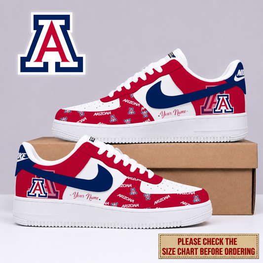 MEGA SALE - NEW CUSTOMIZED ARW ARIZONA WILDCATS AF1 SHOES -NCAA MAM09