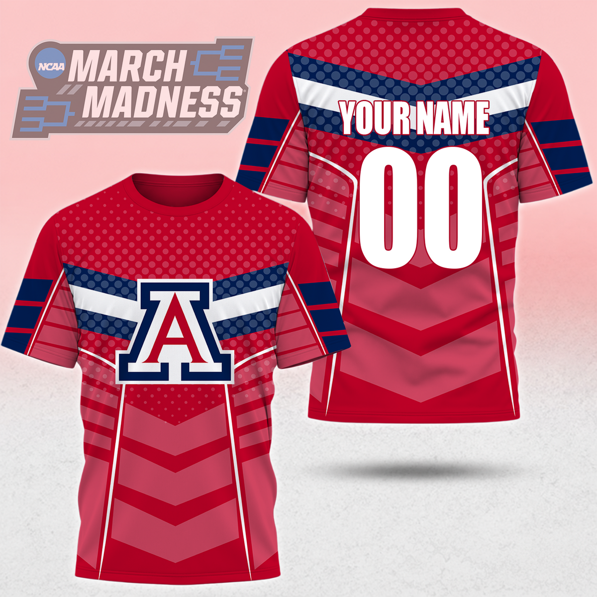 LIMITED EDITION - NEW CUSTOMIZED NCAA MAM09 ARW ARIZONA WILDCATS T-SHIRT, POLO SHIRT, ZIP POLO SHIRT, SWEATSHIRT, HOODIE & ZIP HOODIE
