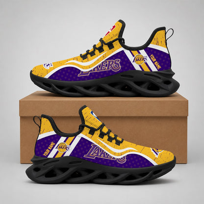 EXCLUSIVE EDITION - NEW CUSTOMIZED NBA09 LLA LOS ANGELES LAKERS MAX SOUL SHOES