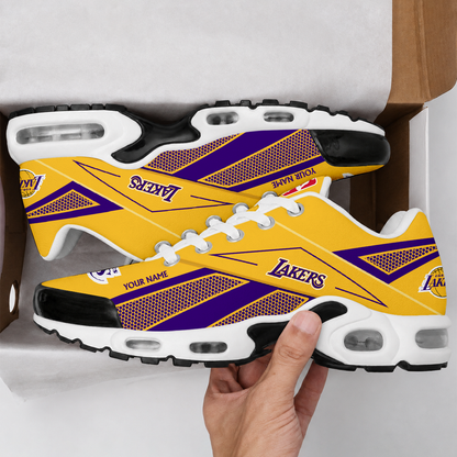 VIRAL EDITION - NEW CUSTOMIZED NBA09 LLA LOS ANGELES LAKERS AIR MAX PLUS SNEAKERS