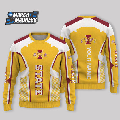 HOT DEAL - NEW CUSTOMIZED NCAA MAM10 ISC IOWA STATE CYCLONES UGLY SWEATER