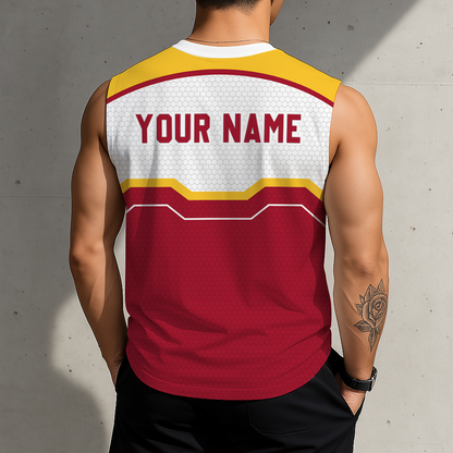 HOT DEAL - NEW CUSTOMIZED NCAA MAM10 ISC IOWA STATE CYCLONES MEN'S GYM SHIRT