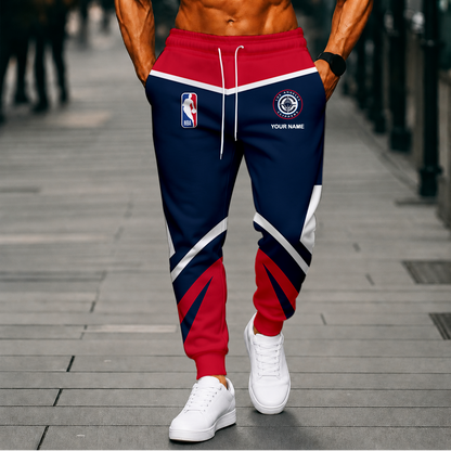SPECIAL EDITION - NEW CUSTOMIZED NBA10 LCL LOS ANGELES CLIPPERS SWEATPANTS