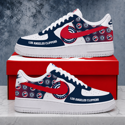 SPECIAL EDITION - NEW CUSTOMIZED NBA10 LCL LOS ANGELES CLIPPERS AF1 SNEAKERS