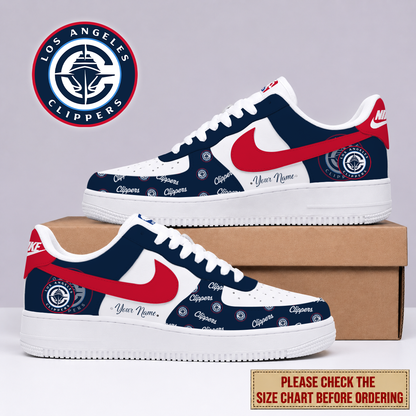 FLASH SALE - NEW CUSTOMIZED NBA10 LCL LOS ANGELES CLIPPERS AF1 SNEAKERS