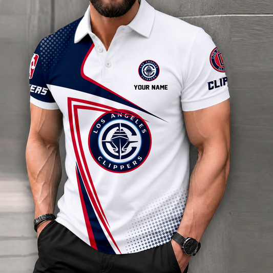 HOT DEAL - NEW CUSTOMIZED NBA10 LCL LOS ANGELES CLIPPERS T-SHIRT, POLO SHIRT, ZIP POLO SHIRT, SWEATSHIRT, HOODIE & ZIP HOODIE