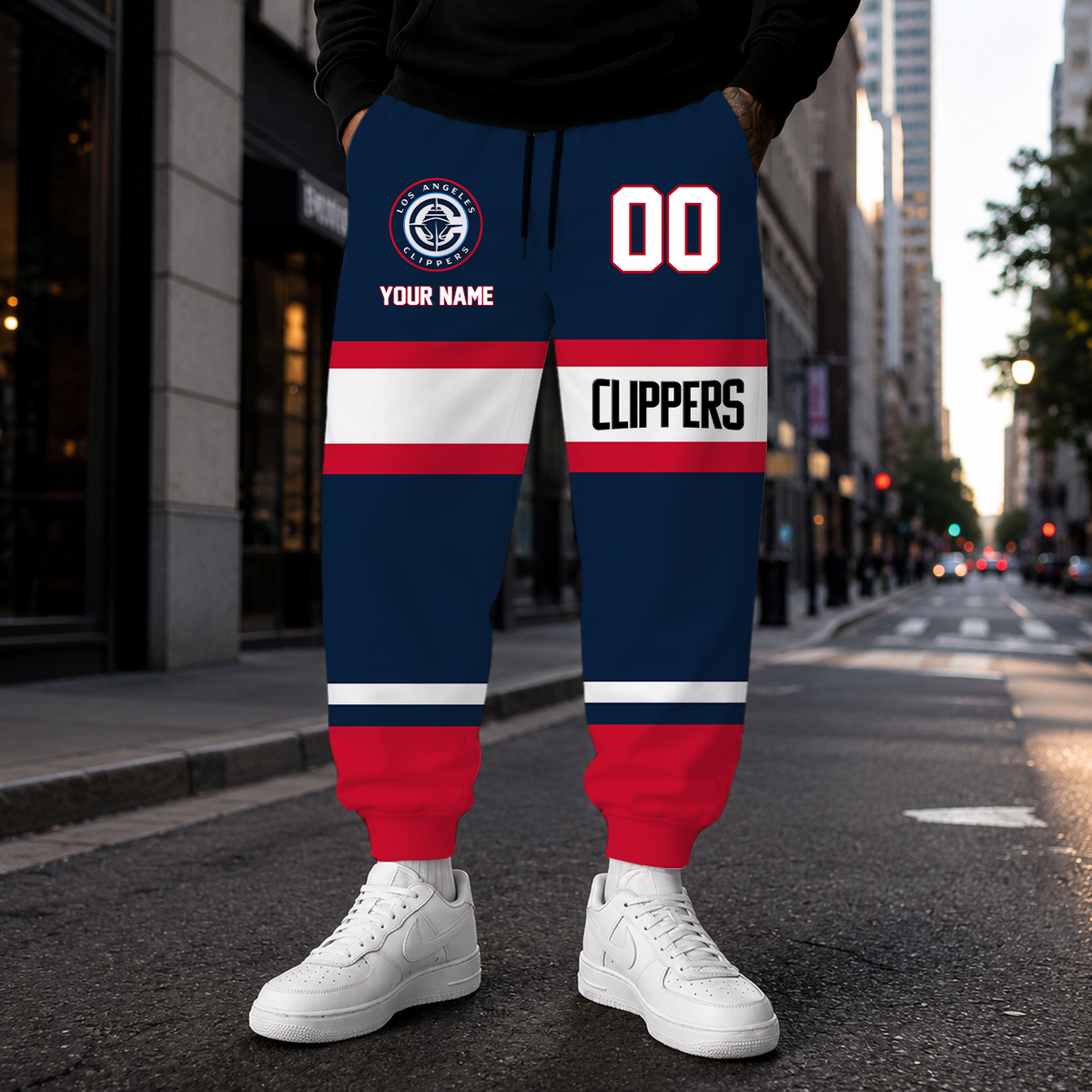 [HOT DEAL] NEW CUSTOMIZED NBA10 LCL LOS ANGELES CLIPPERS SWEATPANTS