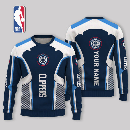 VIRAL EDITION - NEW CUSTOMIZED LCL LOS ANGELES CLIPPERS UGLY SWEATER - NBA10