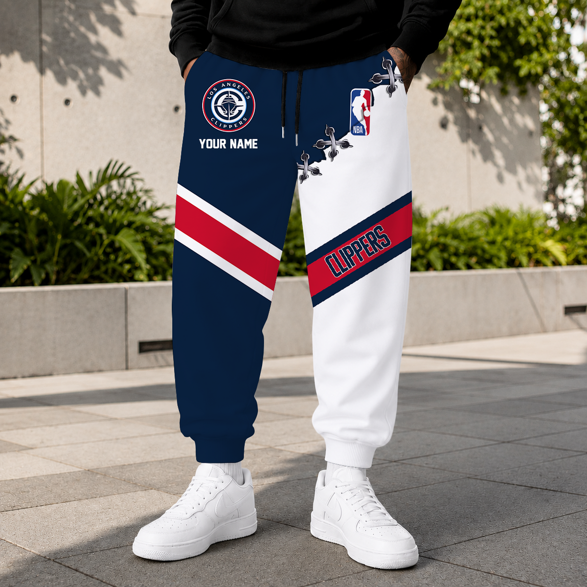 LIMITED EDITION - NEW CUSTOMIZED NBA10 LCL LOS ANGELES CLIPPERS SWEATPANTS
