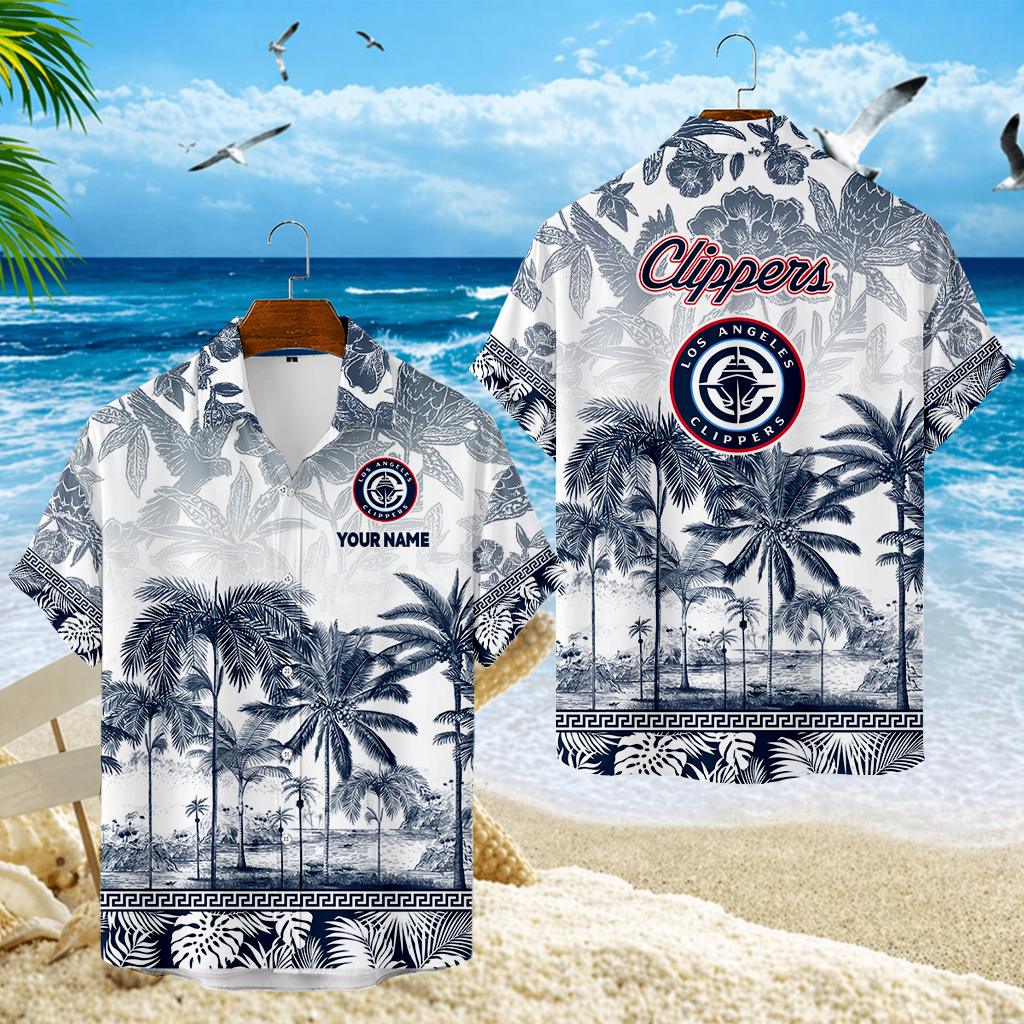 ELITE EDITION - NEW CUSTOMIZED LCL LOS ANGELES CLIPPERS UNISEX HAWAIIAN SHIRT - NBA10