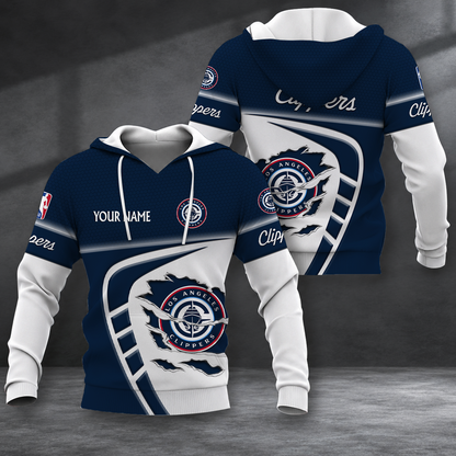 EXCLUSIVE EDITION - NEW CUSTOMIZED NBA10 LCL LOS ANGELES CLIPPERS T-SHIRT, POLO SHIRT, ZIP POLO SHIRT, SWEATSHIRT, HOODIE & ZIP HOODIE